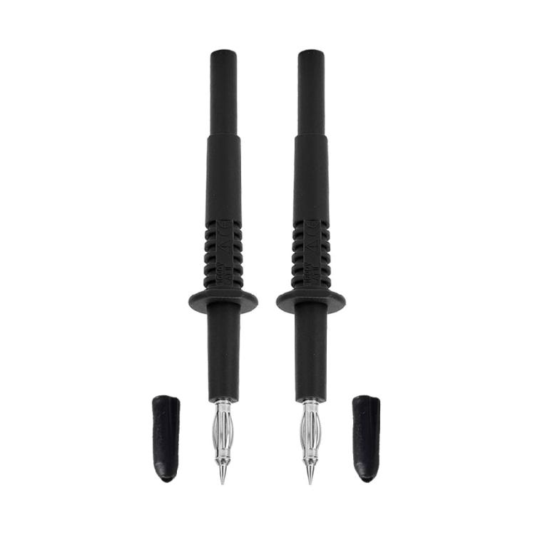 

2 Units 4mm Diagnostic Examine Set Advanced Reach Pins for Multimeters and Measurement Devices PVC Coated чорний