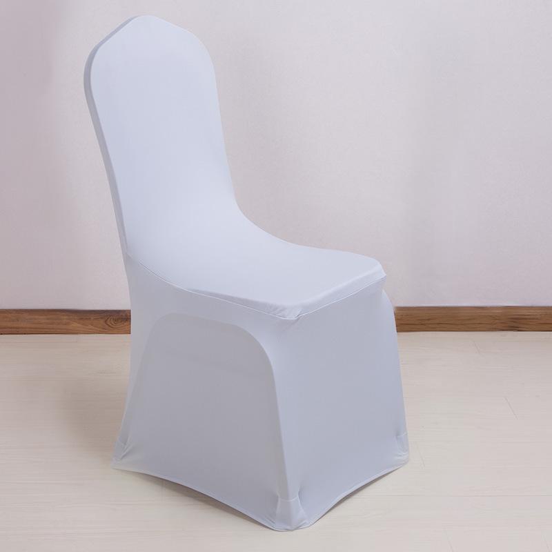 Stretchable Red and White Universal Chair Cover for Weddings, Banquets, Hotels