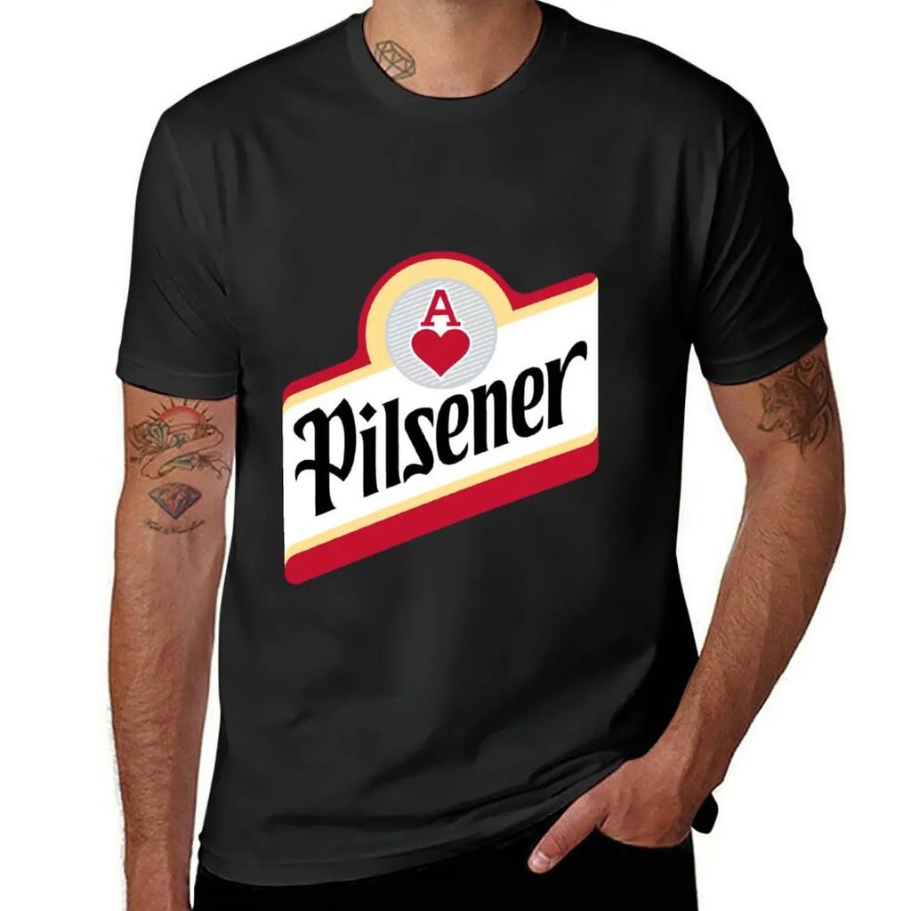Pilsener El Salvador Beer T-Shirt blanks oversizeds summer top blacks men clothes