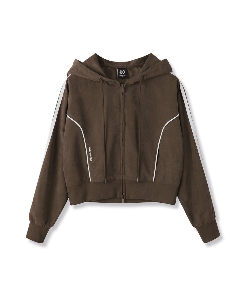 Avandress Bliss Crop Hood Zip-Up_5Colors