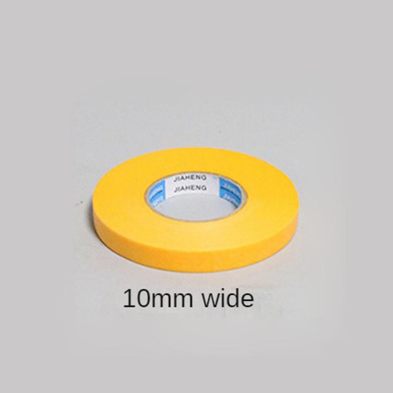 50 Meters Masking Paper Tape High-viscosity Separation Single Side Spray Paint For Decoration Yellow Paper Home Improvements
