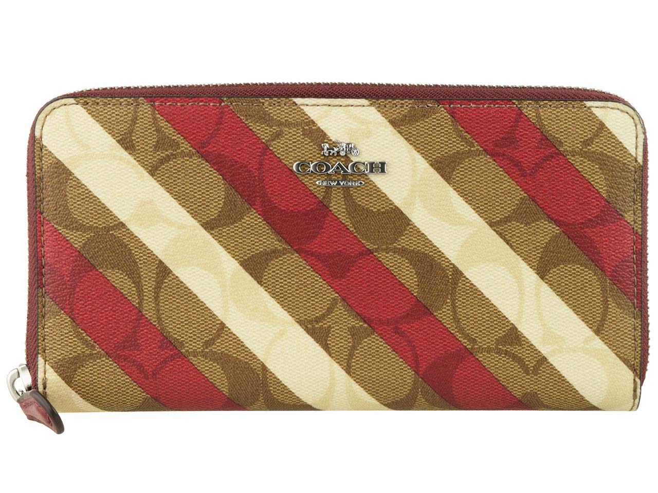 

Кошелек длинный кошелек круглый молния фирменная полоса Outlet c2533 [Coach] [Товар]