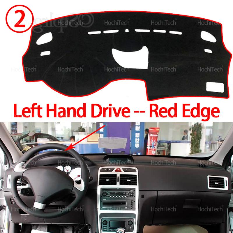 Car Dashboard Cover Avoid Light Pad trument Panel Mat Case Carpets for Peugeot 307 307sw 307cc 2002~2008 2005 2006 2007