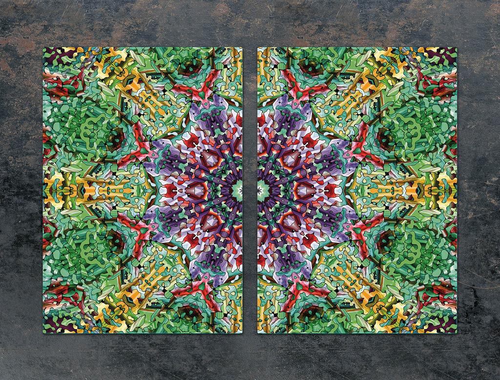 SZKLANA PŁYTA OCHRONNA DO KUCHNI 2x35x52 WZÓR