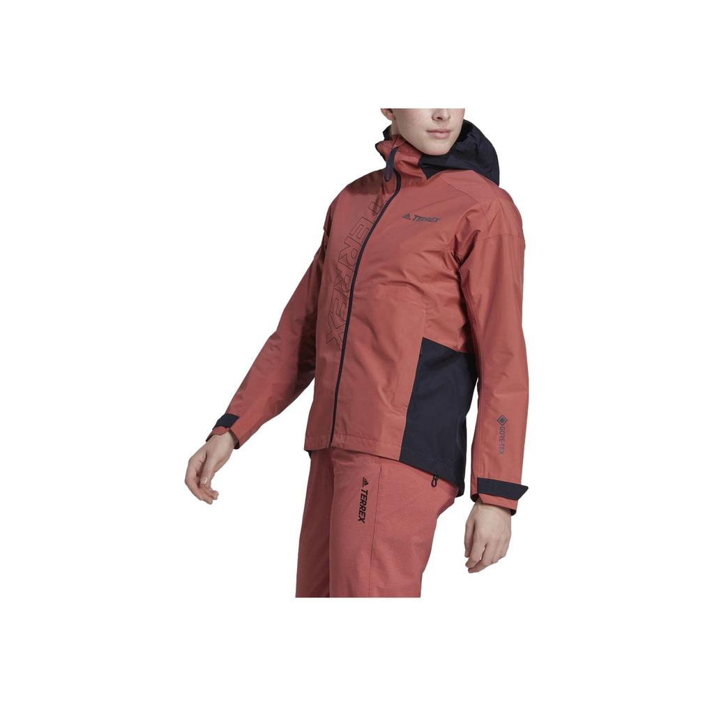 Adidas Letter Logo Print Outdoor Hiking Jacket Women Jacket Red HH9174