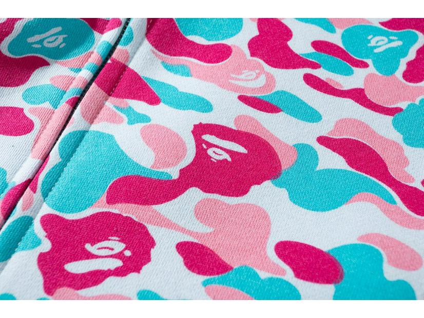 Men's Multi-color Camouflage Zipper Hoodie - Trendy Brand Plus Velvet Cardigan Shark Jacket