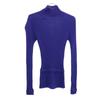 Long Sleeve Sweater S Navy System Rib Knit Women Used