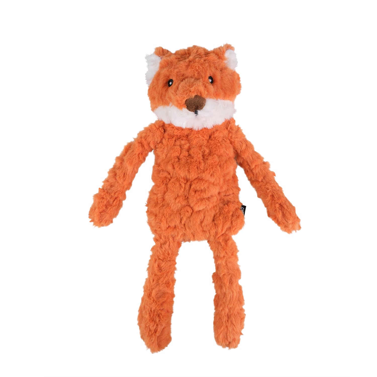 

CHEWFFON Stuffless Dog Interactive Dog Fox Design Plush Squeaky Puzzle Toy for Boredom Relief Stress Relief Crinkle Sound and Sniff Play Puzzle Toy оранжевый