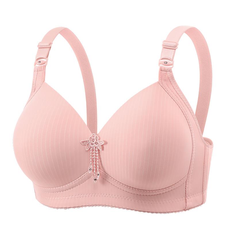 

Бюстгальтеры больших размеров без косточек Женские полосатые дышащие бюстгальтеры Сексуальные и простые бюстгальтеры для женщин среднего и пожилого возраста 44/100C