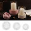 Kerzenbecherformen Heimdekorationen Form Schmuckherstellungswerkzeug Handgemachte Bastelbedarf Silikontextur zur Herstellung von Kerzenbasis