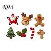 Embroidery Starter Set Christmas Felt Brooch Kit for Beginners, DIY Decorative Pins with Tools, Handmade Art Crafts Festive Clothing Accessories,