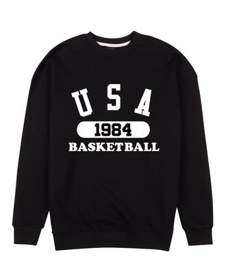 CREAM SODA LAB Usa Basketball Sweatshirt Black White