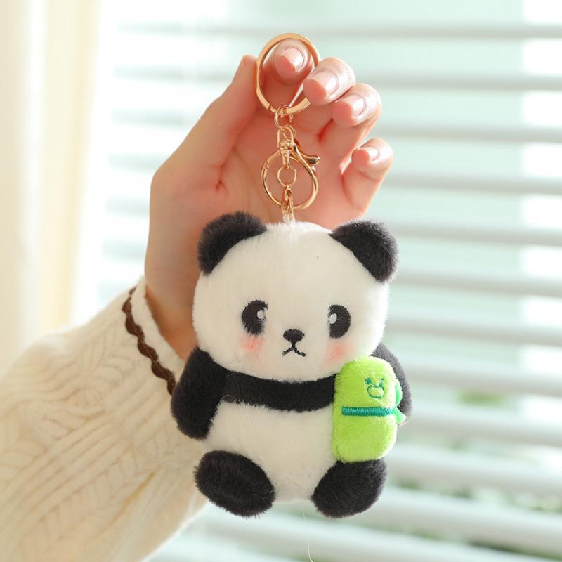 

Simulation Panda Plush Toy Zoo National Treasure Ornament Cute Sichuan Red Panda Pendant Bag Pendant pendant 10cm