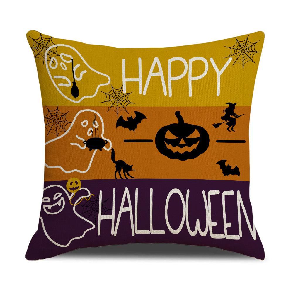 New Halloween Pillowcase Funny Ghost Festival Decoration Party Outdoor Cushion Sofa Pillowcase