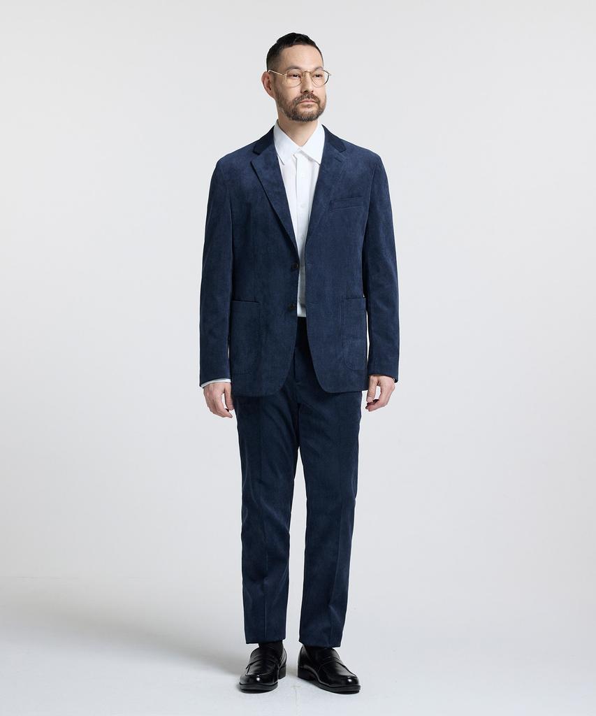Stco Diems Warm Velour Setup Jacket_Navy (Classic Fit)_Dejva02Csn
