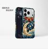 European Retro Mosaic Sun and Moon Face Mobile Phone Case Apple 17 Two-in-one Film Case iPhone15 Magnetic Case