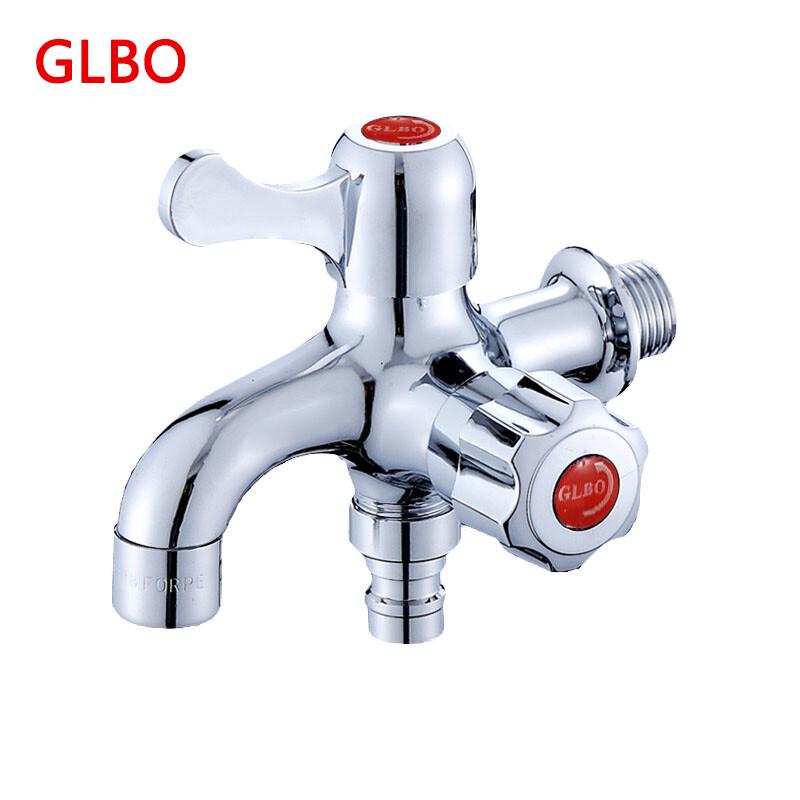 GLBO Wall-Mounted Dual-Outlet Faucet for Washing Machine & Mop Pool