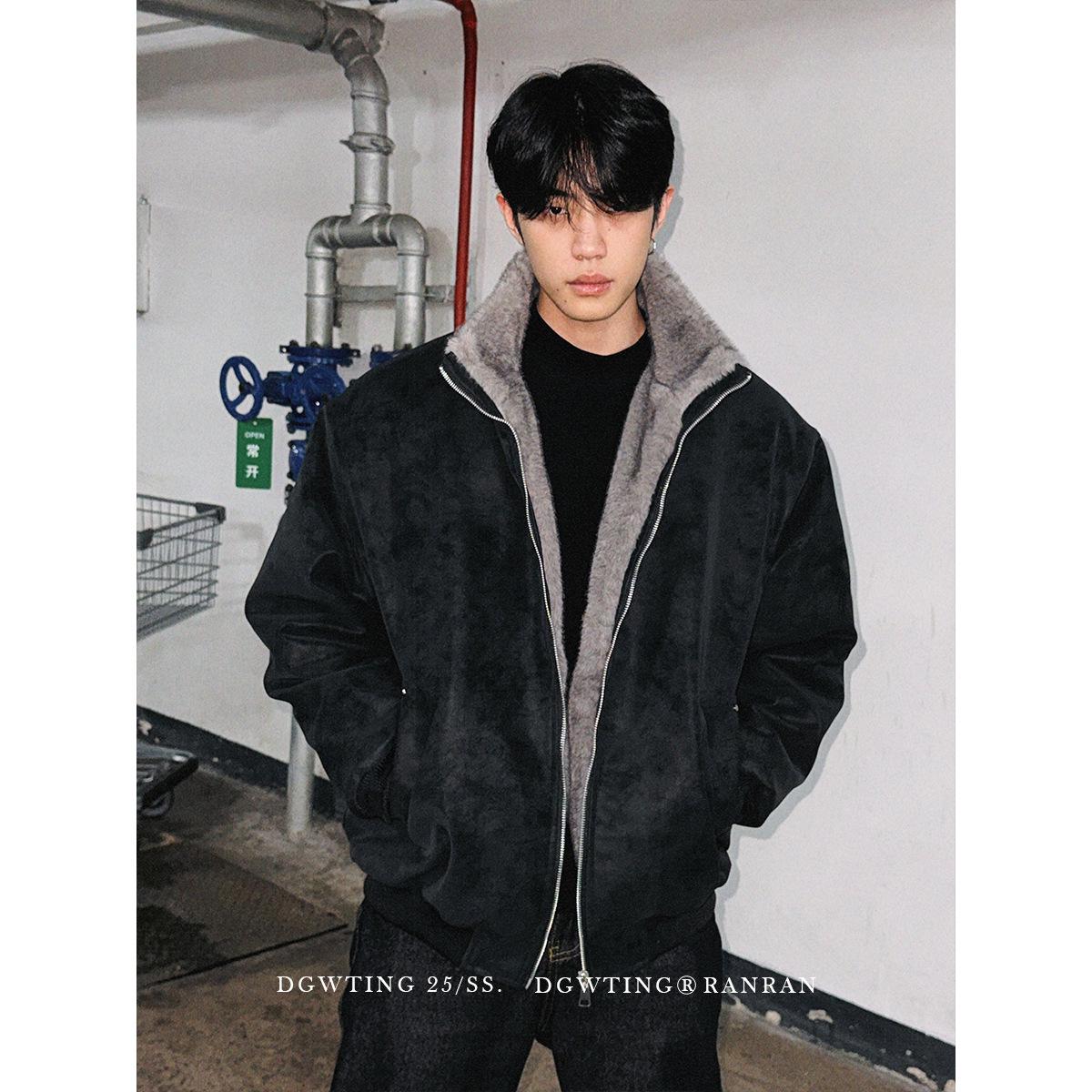 Men s Zuo Shan Diao Fur Collar Cotton Jacket - Loose Fit, Warm, Thickened Workwear 2XL