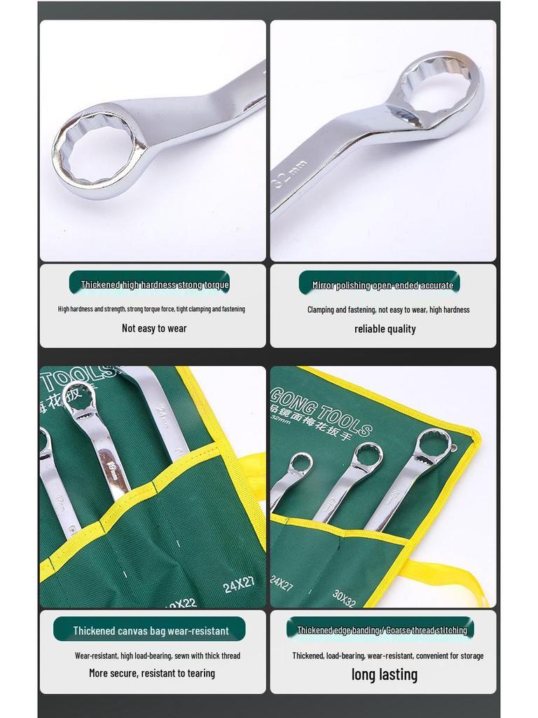 Dual-Head Torx Wrench Set - Mirror Finish, Industrial Grade for Auto Repair