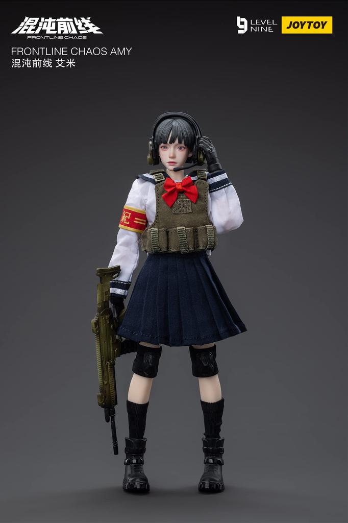 JOYTOY Kukyusha Frontline Chaos Amy Scale PVC ABS Painted Movable Figure 1/12 &