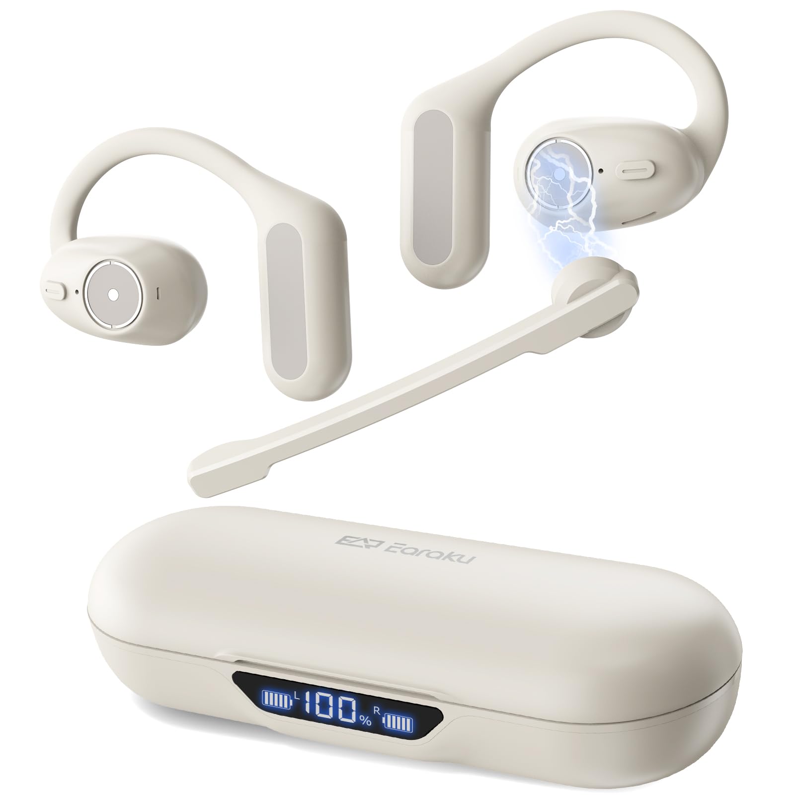 

Bluetooth headset industry high standard masterpiece with detachable open earphones for calls OWS can be used in one ear or both over the ear