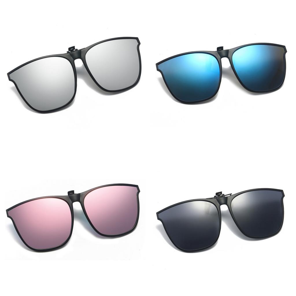 New PC Clip Sunglasses for Outdoor Fishing Driving Day Night Use Durable Lightweight UV Protection