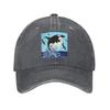 Orca Killer Whale Jumping Out the Ocean Denim Fabric Cap Casual Baseball Caps Adjustable Hat Summer Unisex Baseball Hats
