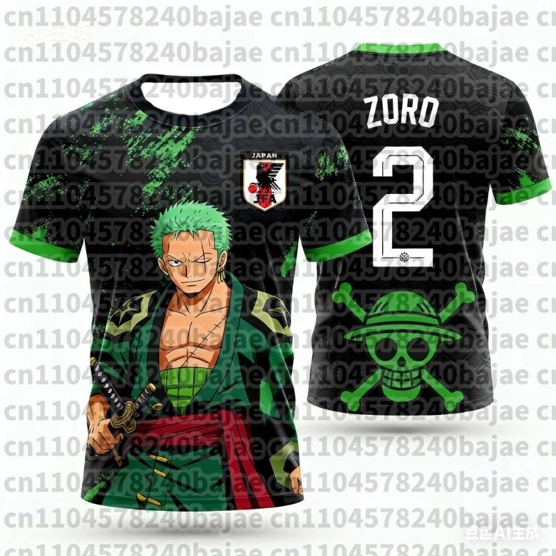 Japan One Piece Luffy Football Jersey Men T-shirt Kids Football Special Jersey Kit Adult Men's/Women's  Sweatshirt