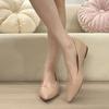 Sexy Pointed Head Inner Height Increase 5 CM Shallow Mouth Single Shoes Summer Outer Wear Temperament One Pedal