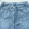 2025 High-Waisted Minimalist Denim A-Line Midi Skirt