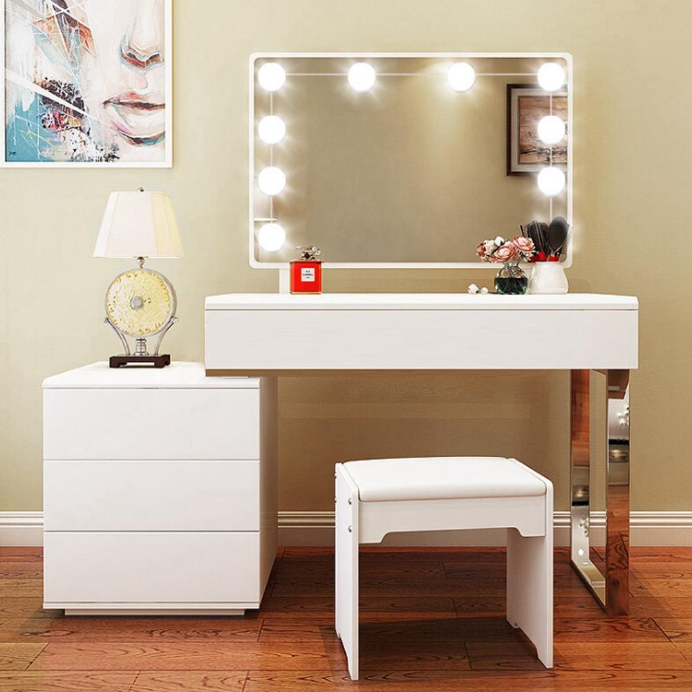 10 Bulb Wall LED Mirror Fill Light Makeup Bulb Light String for Daily Professional Makeup