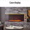 European-Style 3D Atomizing Fireplace: Built-in Electronic Humidifier with Simulated Flames for Smart Energy Saving