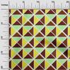 oneOone Georgette Viscose Brown Fabric Geometric  Quilting Supplies Print Sewing Fabric By The Yard 42 Inch