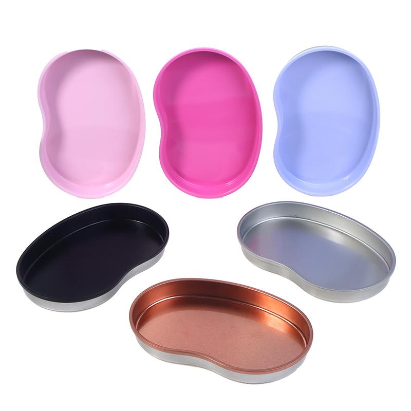 1Pcs Stainless Steel Nail Art Equipment Plate Doctor Surgical Dental Tray False Nails Dish Tools Cosmetic Storage Tray