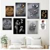 Kovová postava Socha Romantické Nástěnné umění Abstraktní Malba na plátně Milovníci soch Plakáty Obrazy Obrazy Obývací pokoj Home Decor