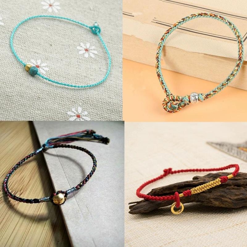 5yards 1.5mm Nylon Cord Thread Chinese Knot Macrame Cord Bracelet Braided String DIY Tassels Beading Shamballa Thread