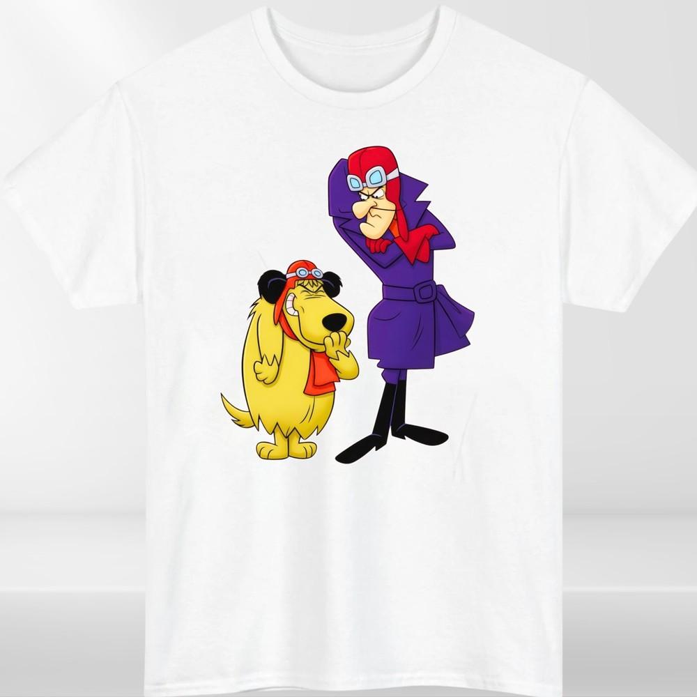 Wacky Races Dastardly And Muttley Retro TShirt Shirt Cartoon Hero Unisexs Clothing