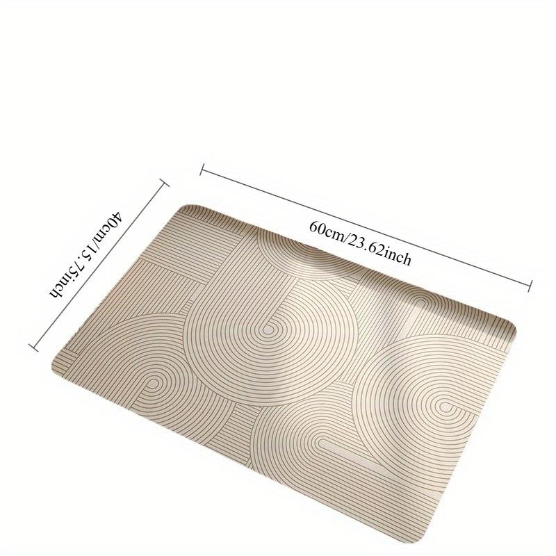 Quick Dry Diatomite Bath Mat Super Absorbent Non Slip for Bathroom Kitchen Entrance Durable Home