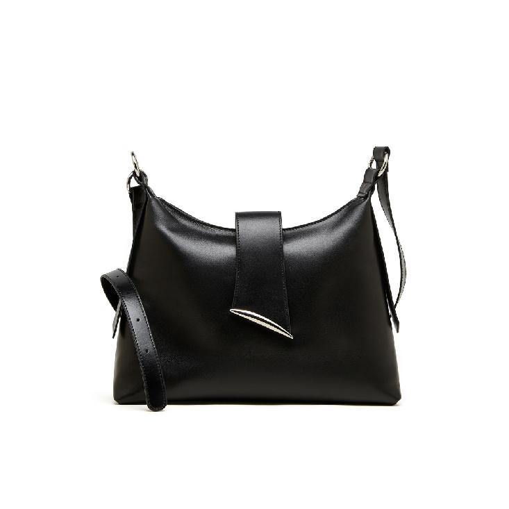 

Genuine Leather Soft Surface Underarm Bag for Women 2025 New Fashion Trendy Personality Simple Shoulder Bag Versatile Crossbody Bag чорний