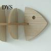 Small Apartment Space Saving Shelf Fish Bone Storage Rack, Wood Wall Mounted Floating Shelf, Ocean Style Bathroom Organizer for Aromatherapy