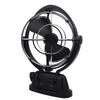 Auto Sensing DC 3 Speed Cabin Fan Quiet Omnidirectional Low Power Draw Fan for Boats and RVs Black
