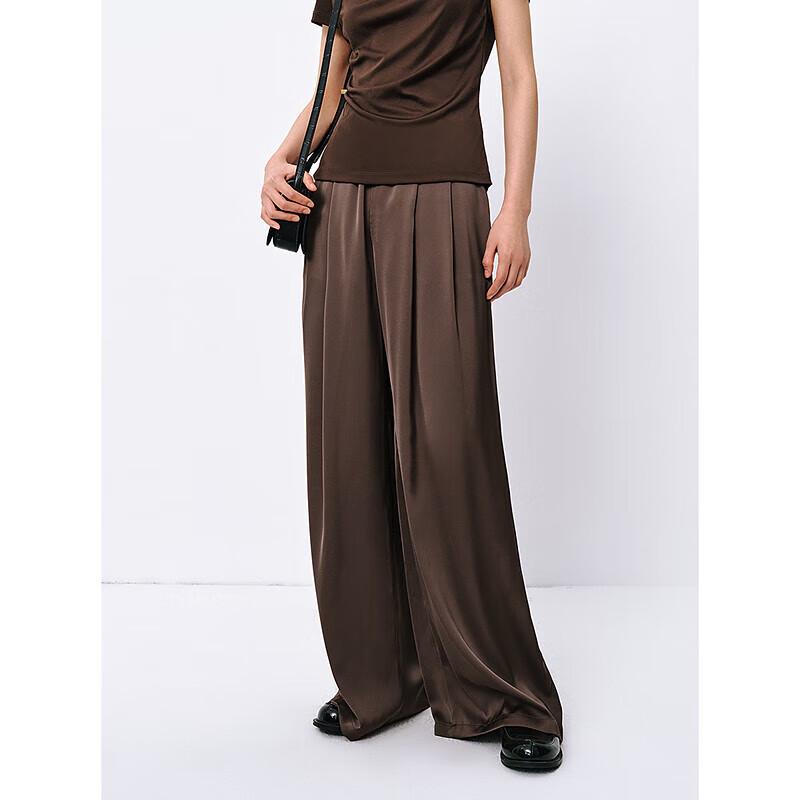 PEACEBIRD Women's High-Waist Wide-Leg Loose Casual Pants
