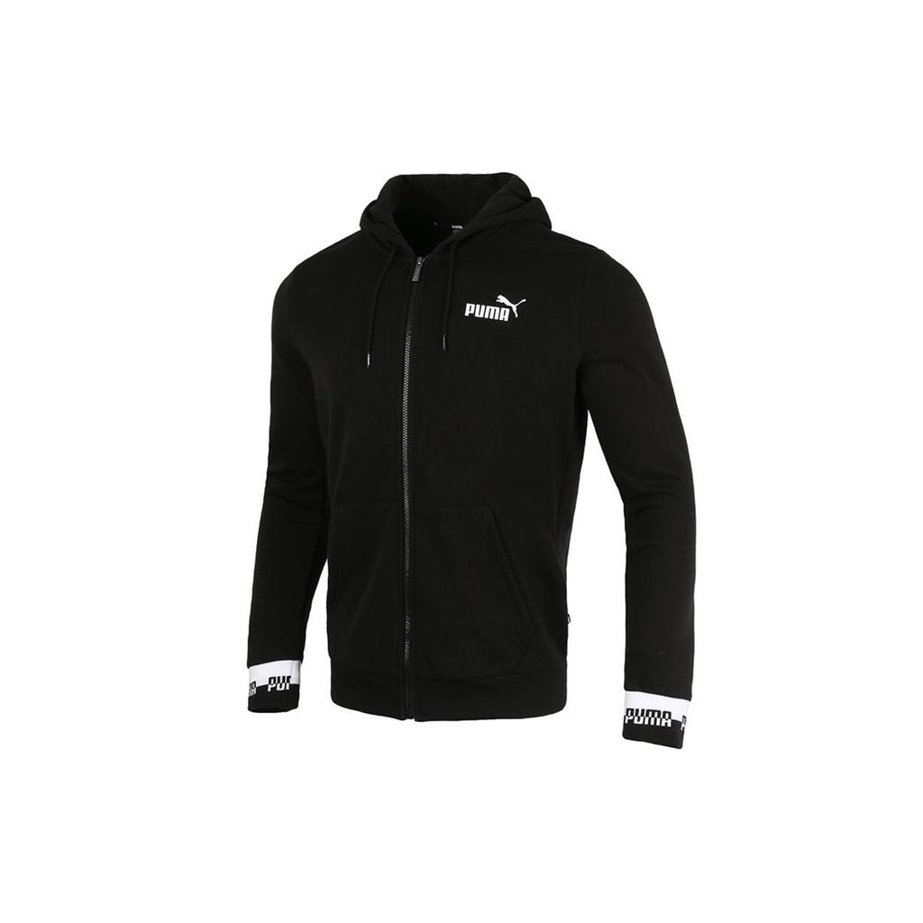 Puma Casual Sports Knit Hooded Jacket Men Outerwear Black 588812-01