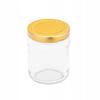 Glass Jars for Preserves Golden Lids for Jam Set of 6 Pieces 135 Ml