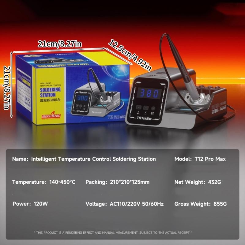 Intelligent Soldering Station Temperature Calibration 140-450℃ Fast Heating Display Display For Electronics Repair