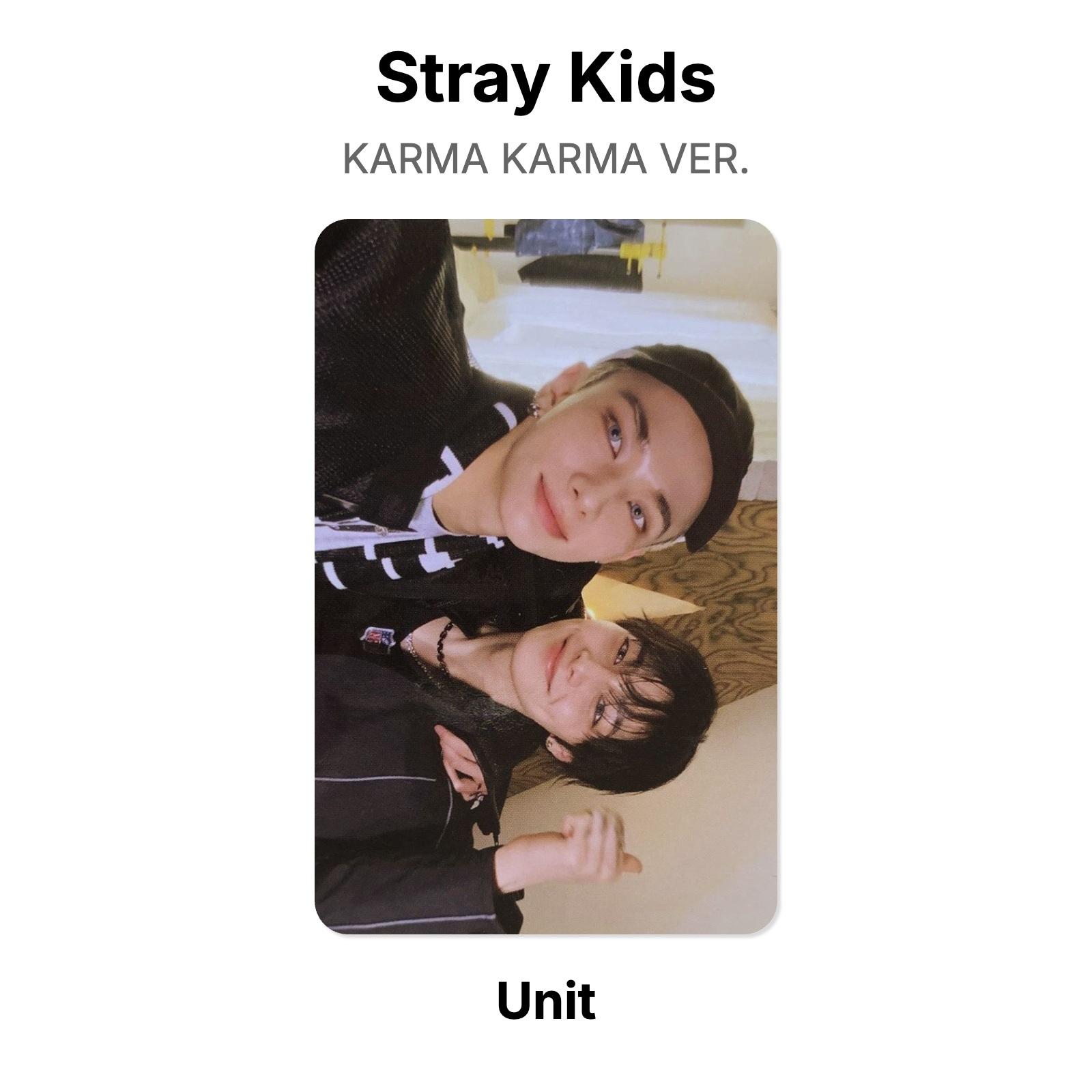 Stray Kids KARMA KARMA ВЕР. Официальная фотокарта Unit 02