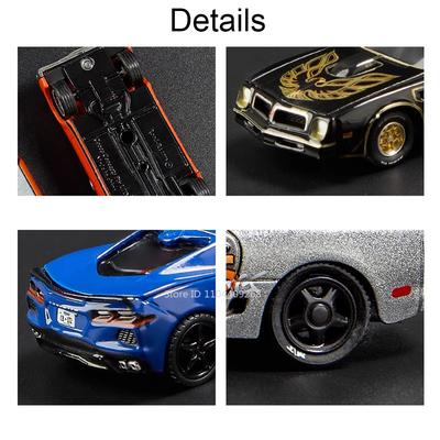 Mini 1:64 GT500 Firebird JDM Astro Stardust T1 Car Model Toy Metal Die-cast Rubber Tires High Simulation Vehicles Gifts for Kids