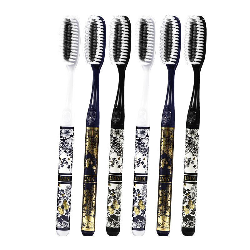 Toothbrush Efficient and Clean Long Brush Head Light Luxury High-end Fine Thread Soft Bristle Extended Toothbrush Oral Cleaning