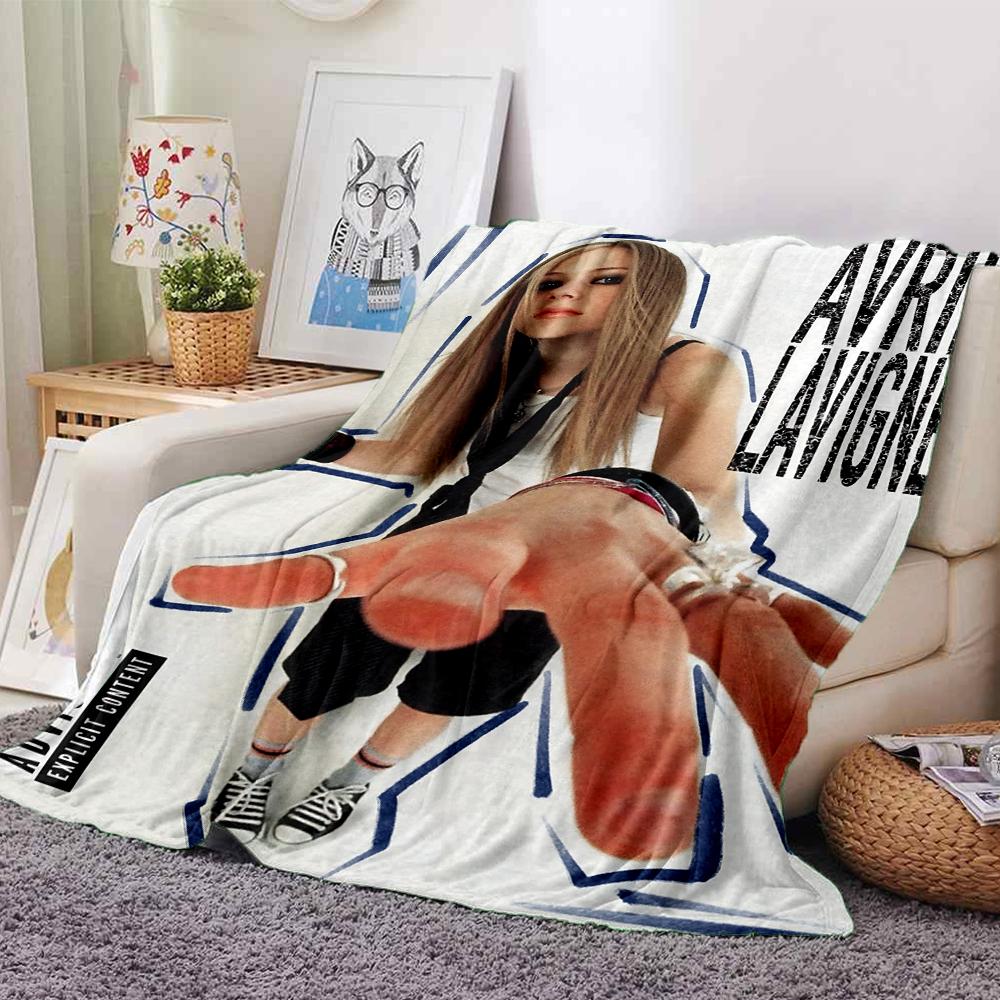 Avril Lavigne'S Hand Artwork Blanket Soft Throw Blanket For Home Bedroom Bed Sofa Travel Office Solid Christmas Blanket