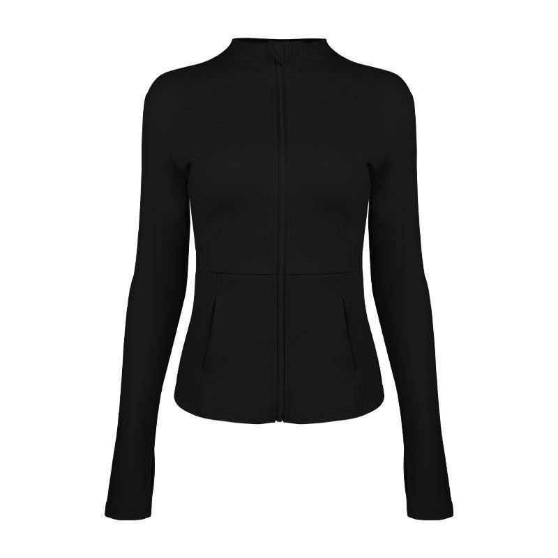 

Women s Spring/Summer Yoga Zipper Cardigan: Slim-Fit Sportswear for Running, Aerobics, Cycling, Fitness, Outdoor Use. Small